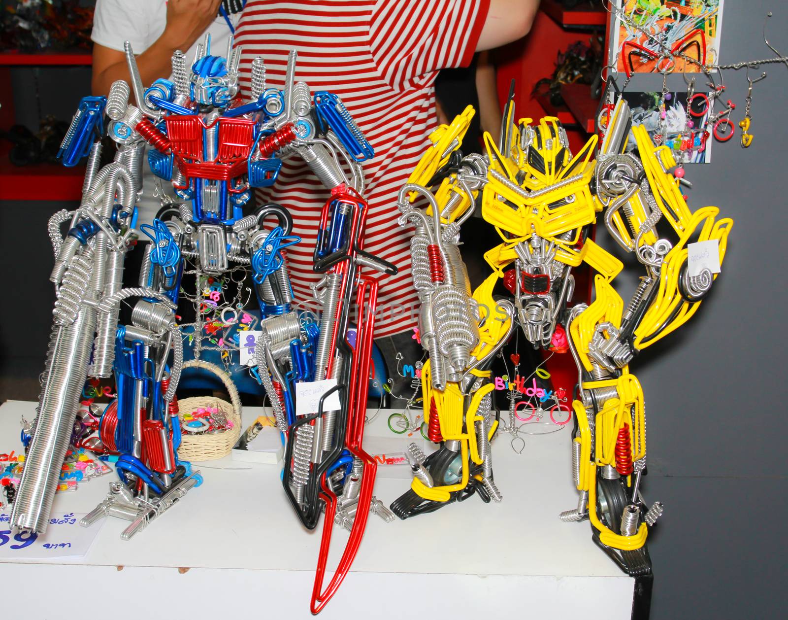 BANGKOK - MAY. 11: A Transfomer model in Thailand Comic Con 2014 on May 11, 2014 at Siam Paragon, Bangkok, Thailand.