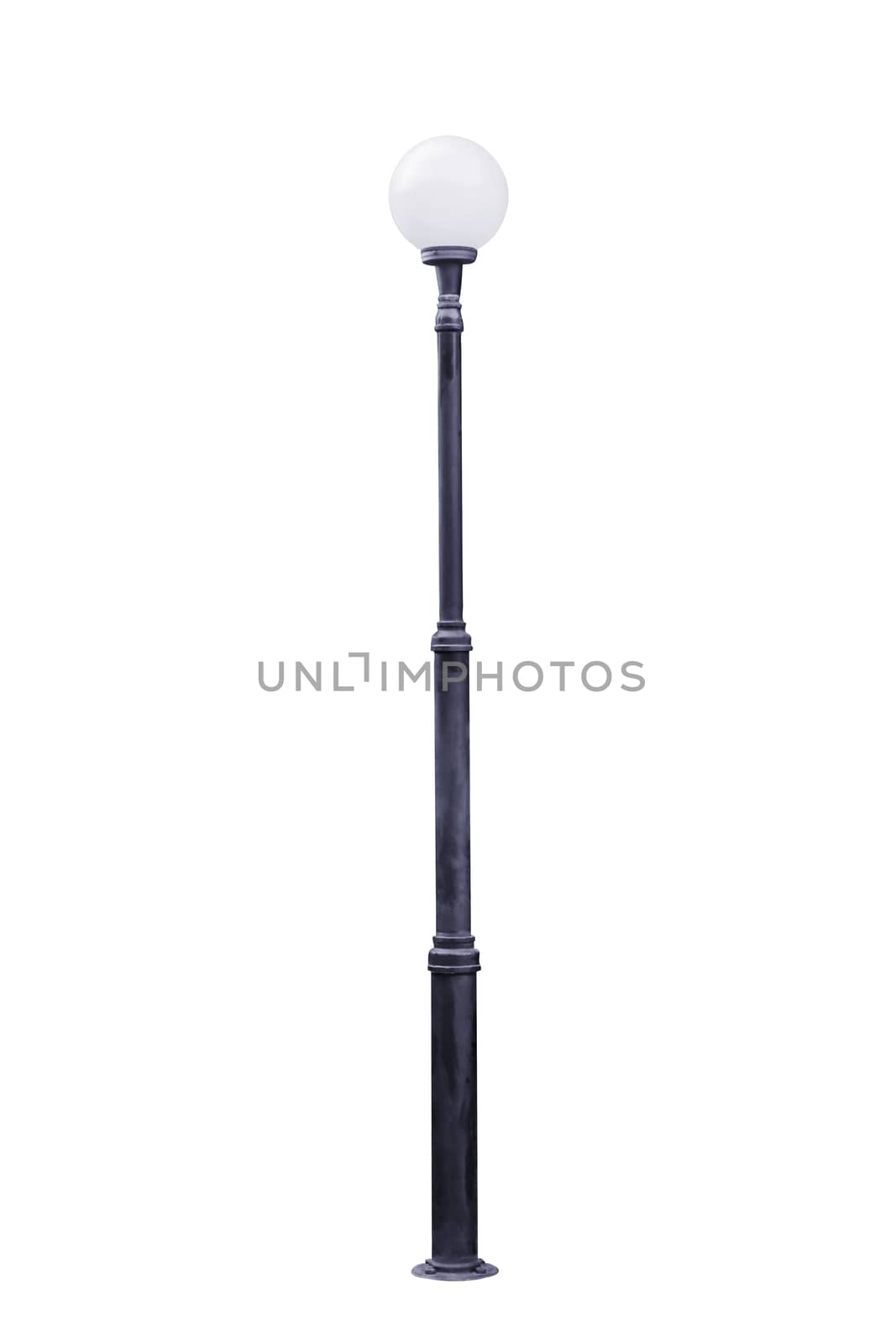 Light pole isolated by NuwatPhoto