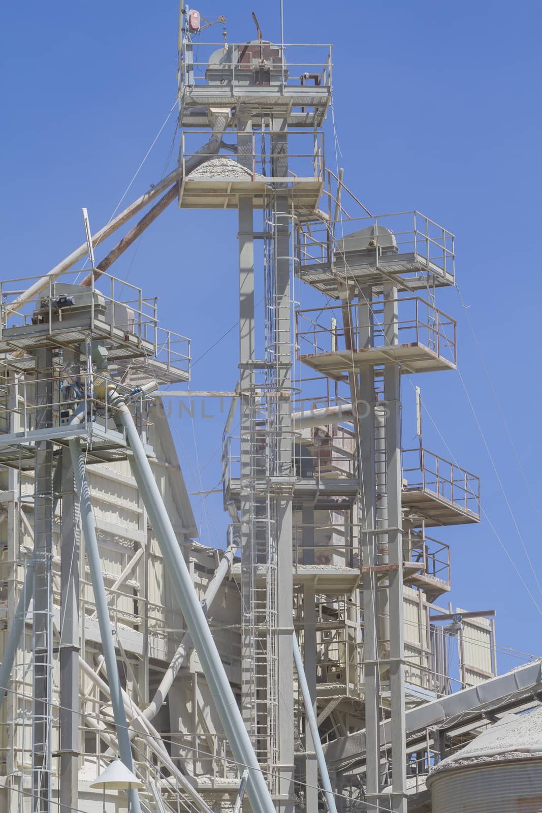 modern industry and refinery, details of pipes and smokestacks by FernandoCortes