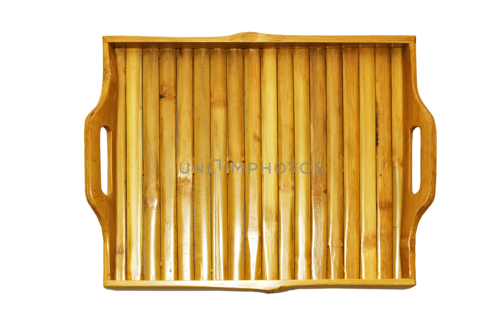 Bamboo tray by NuwatPhoto