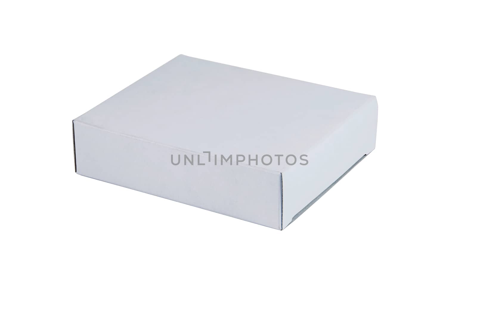A white box isolated on white background with clipping path 