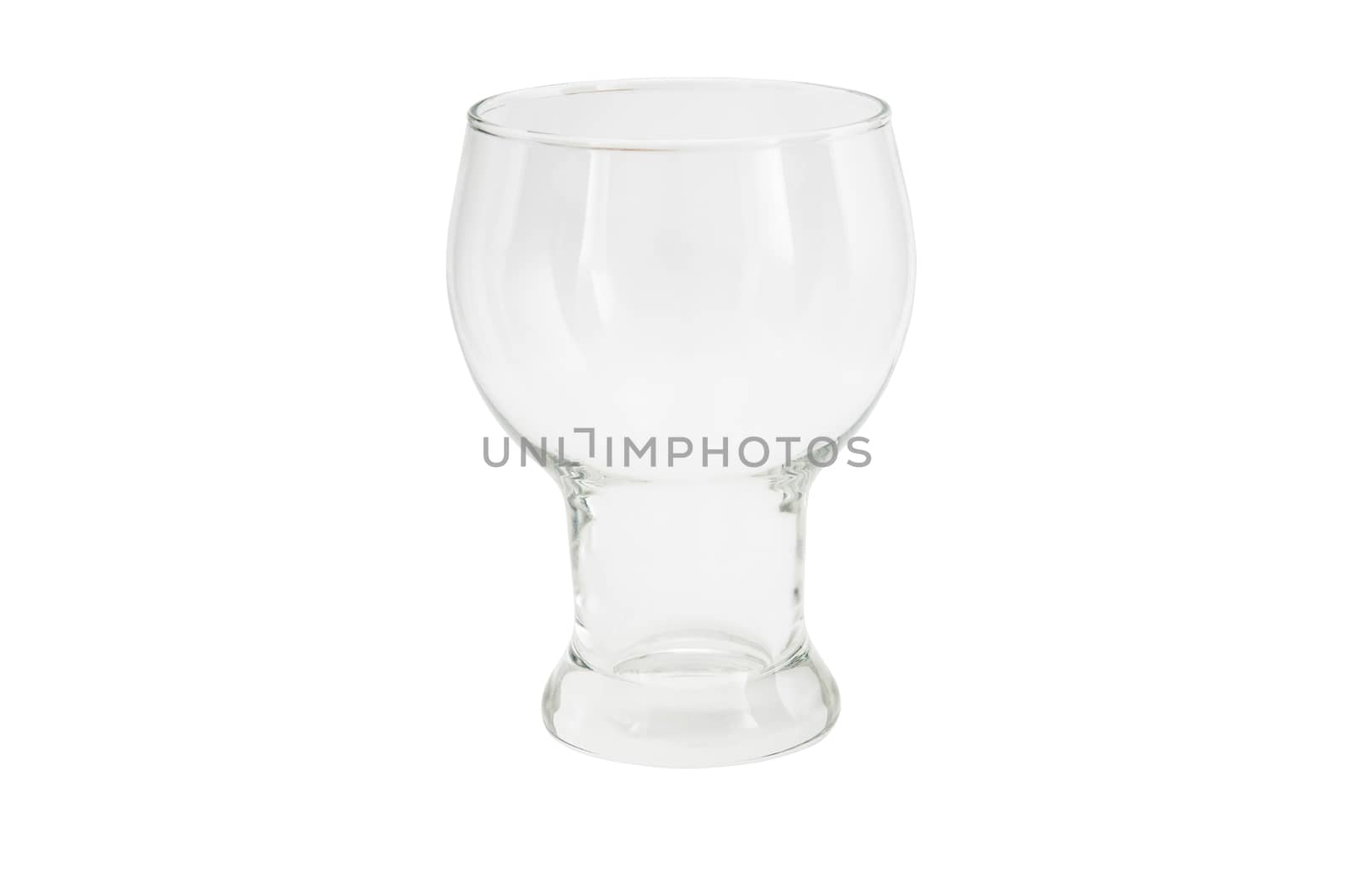 Empty glass isolated on a white background with clipping path