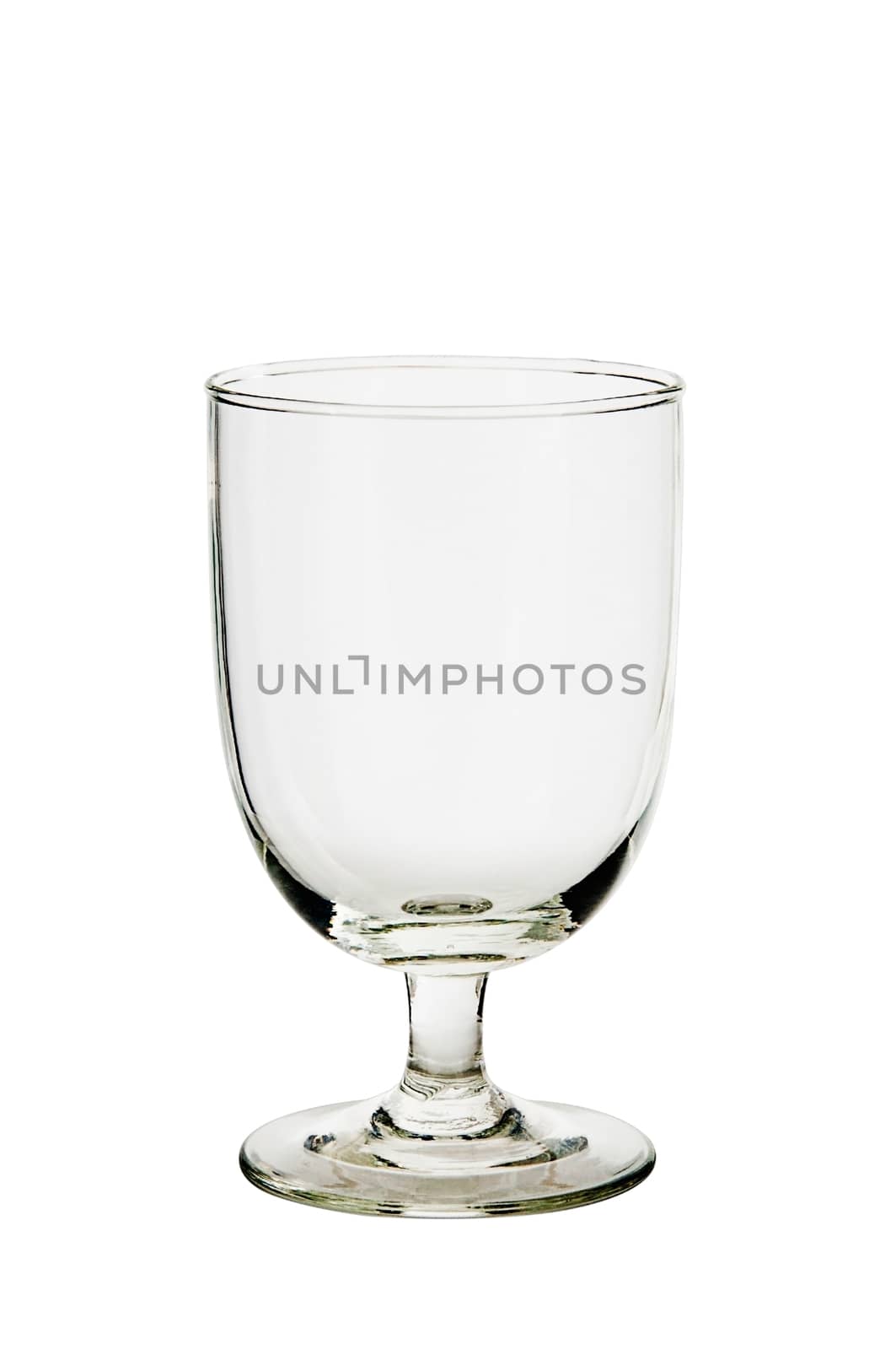 Empty glass isolated on a white background with clipping path