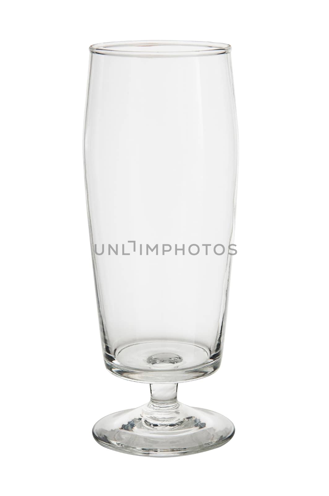 Empty glass isolated on a white background with clipping path