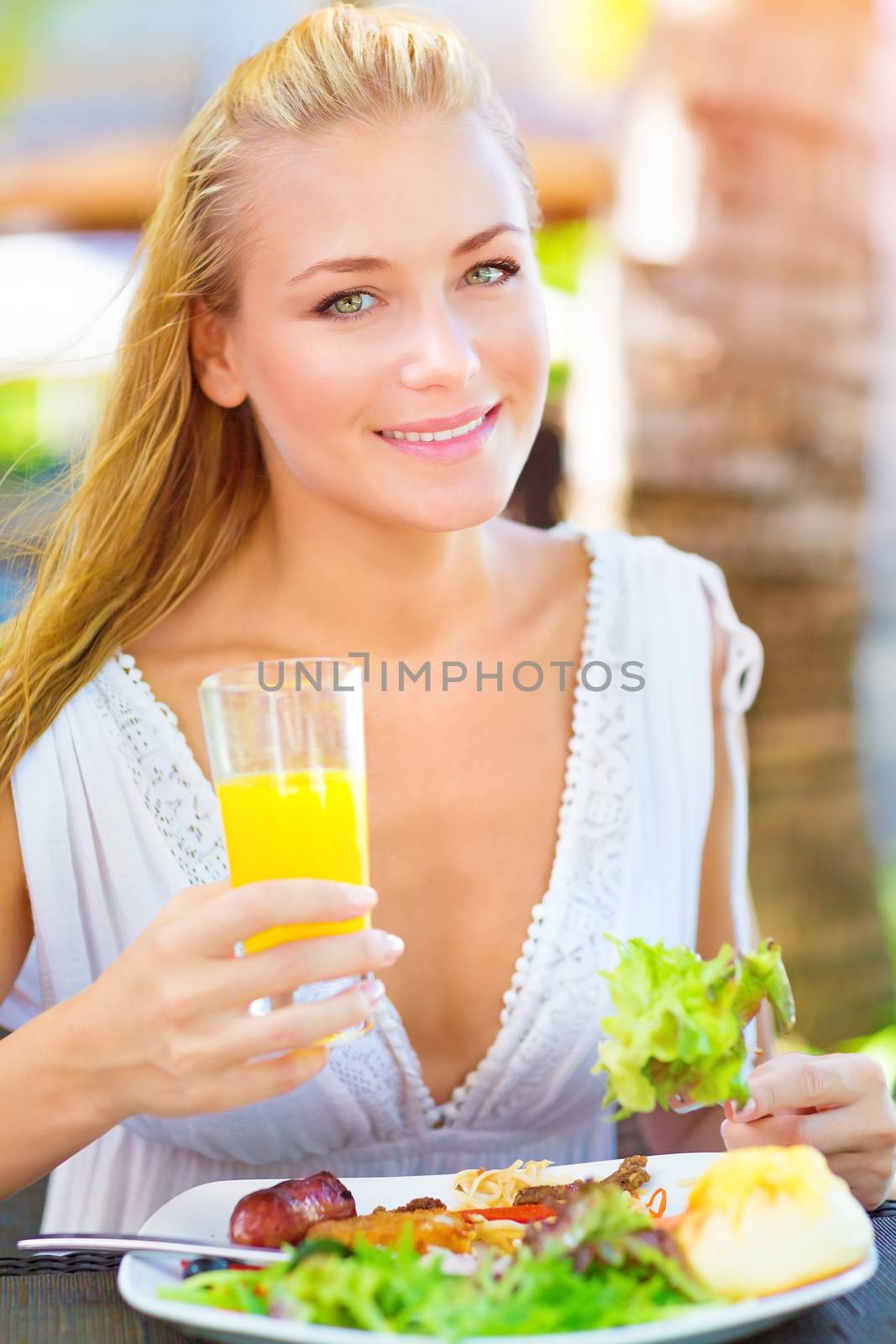 Having lunch outdoors by Anna_Omelchenko