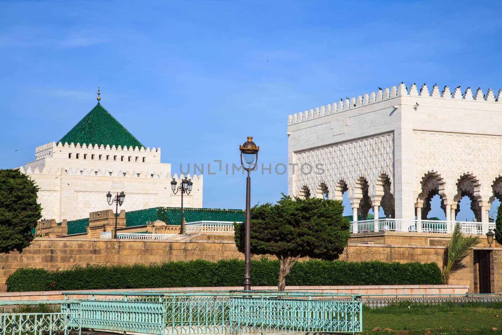 Mausoleum of mohammed v in rabat, morocco