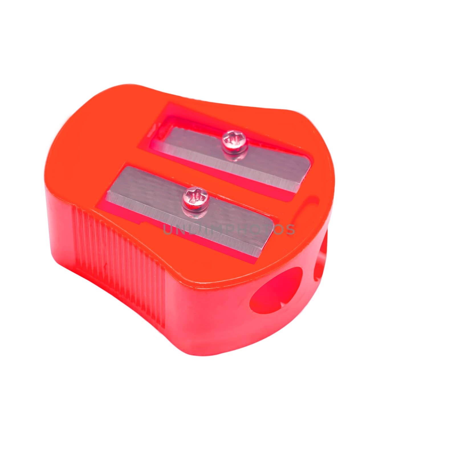 colors sharpener on white background