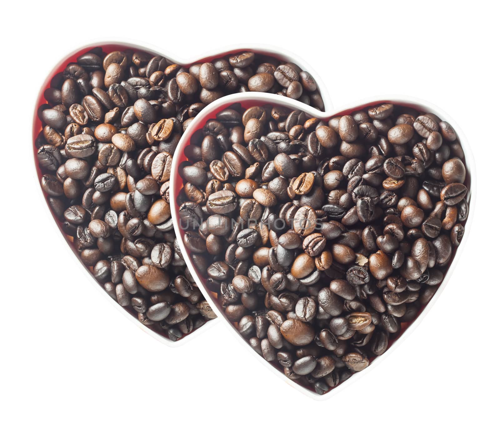 Heart shaped coffee