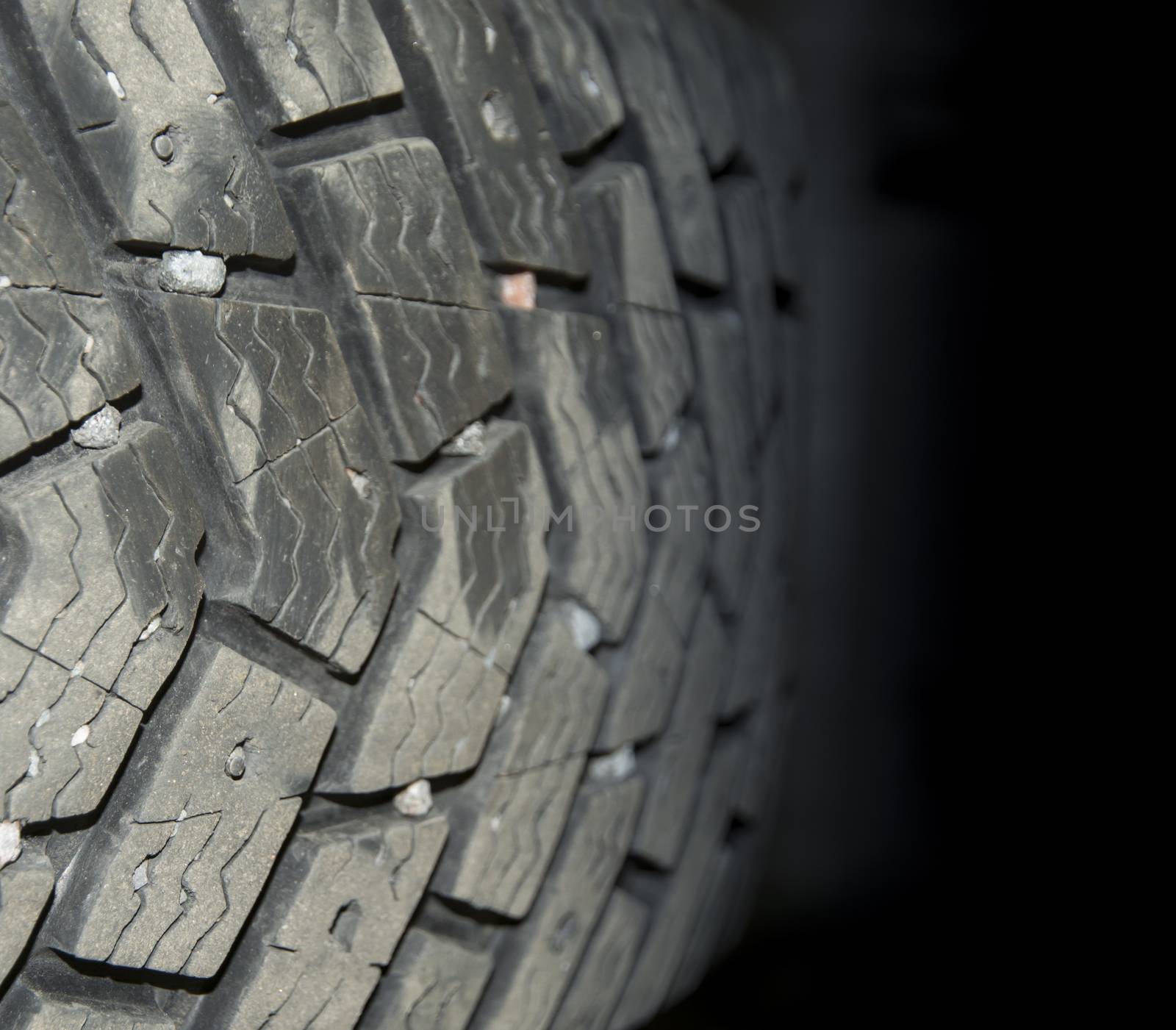 Tire closeup fade to black by ArtesiaWells