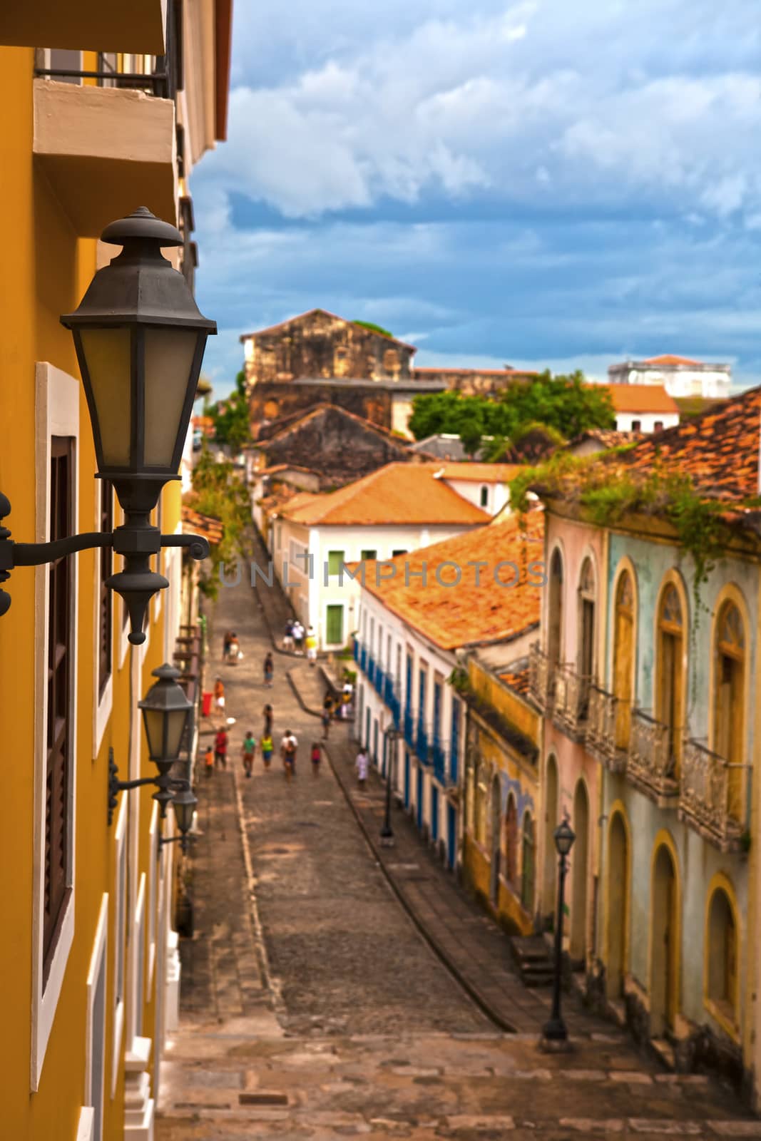 street of sao luis of maranhao brazil by PIXSTILL