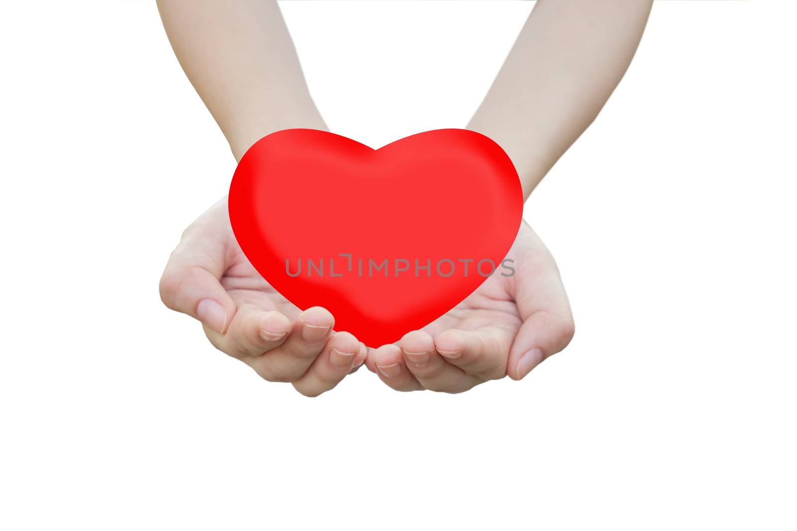 close up of woman  hands with heart