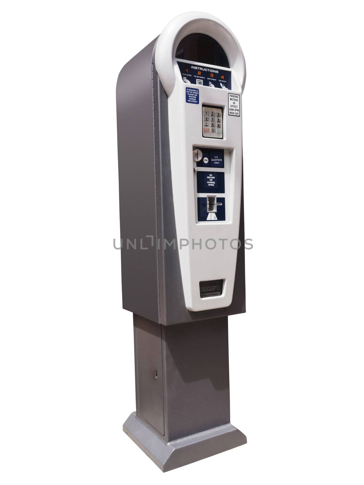 Parking payment machine, isolated by f/2sumicron