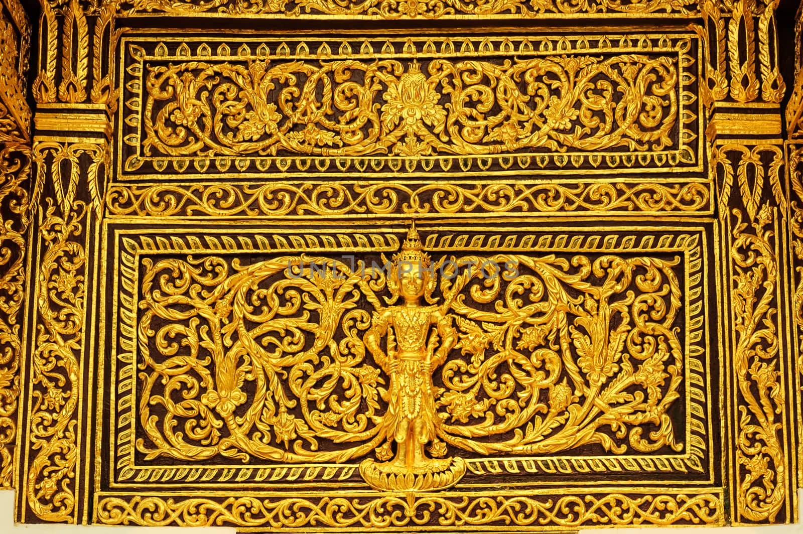 Gable detail of temple, Northern Thailand