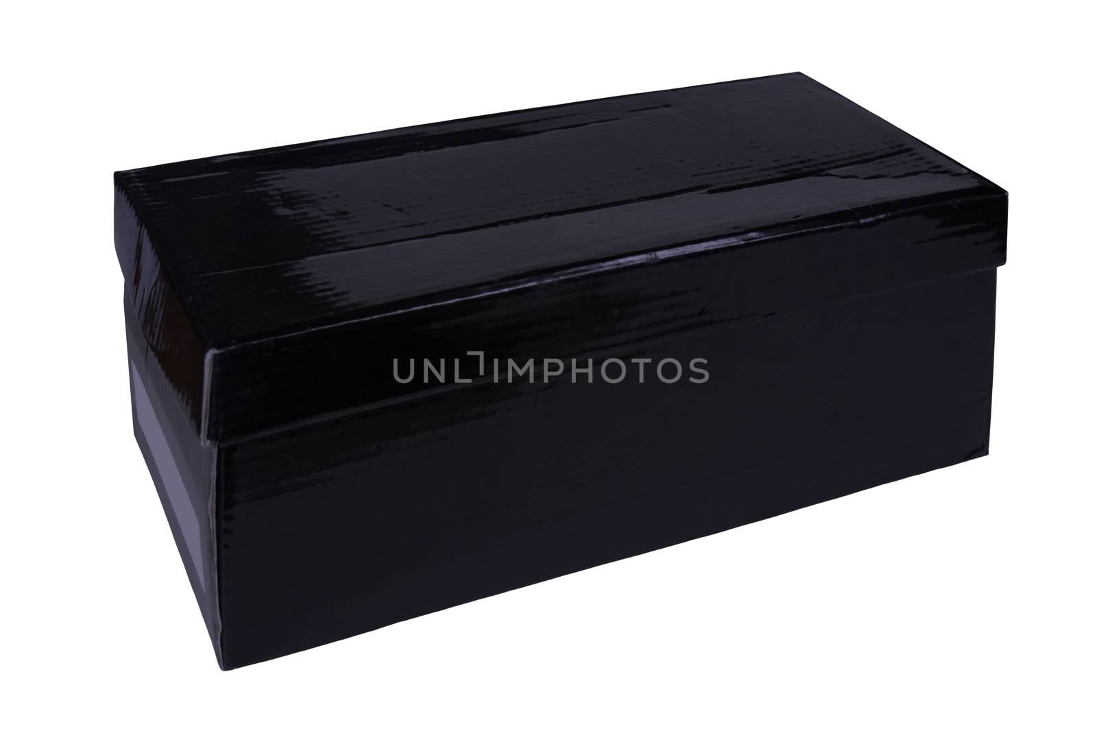 Black box for shoes isolated on white 