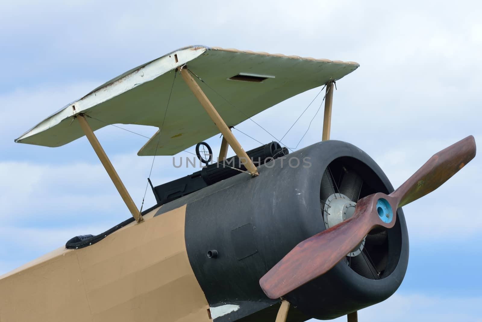 Part of world war one plane with no wings