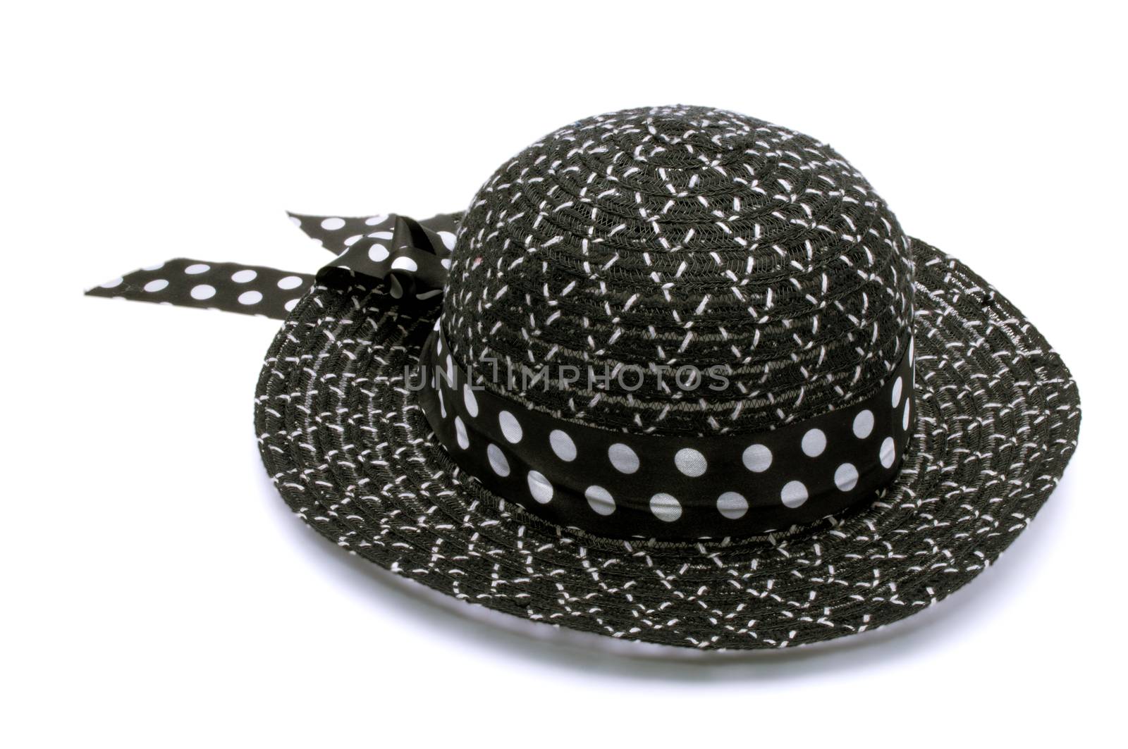 Female summer hat isolated on a white background