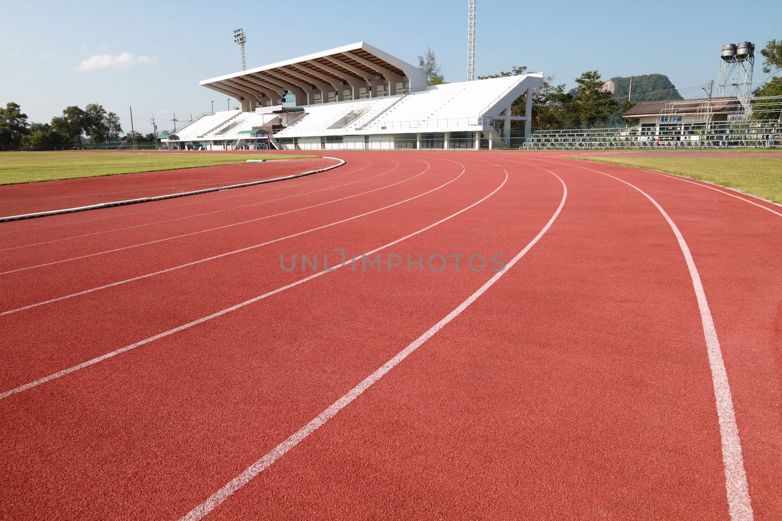 New running track and grandstand