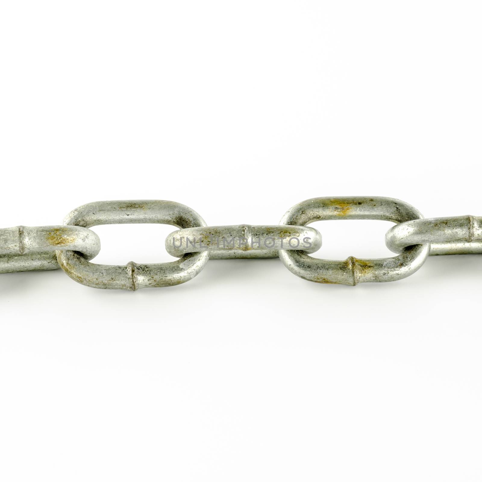 metal chain on a white background