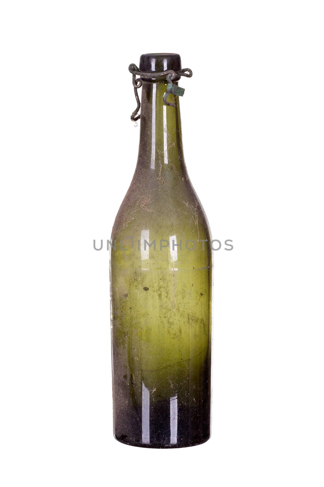 very old dusty bottle