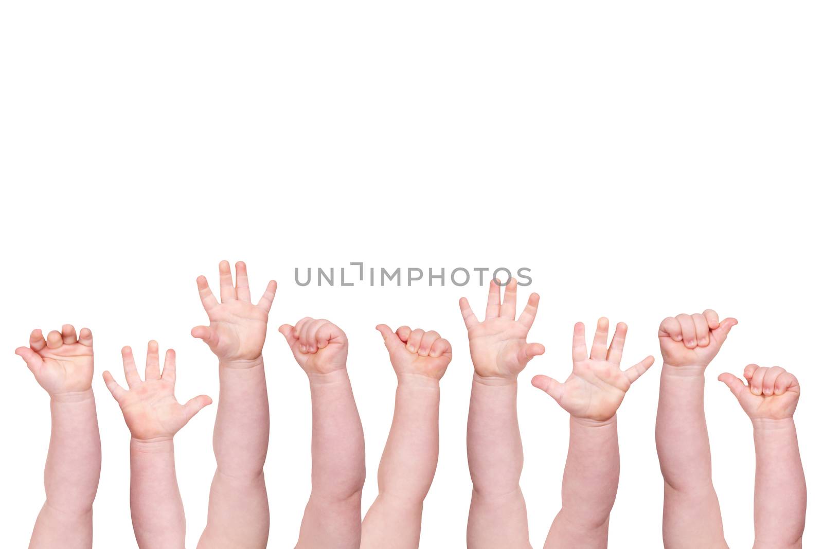 concept of baby hands