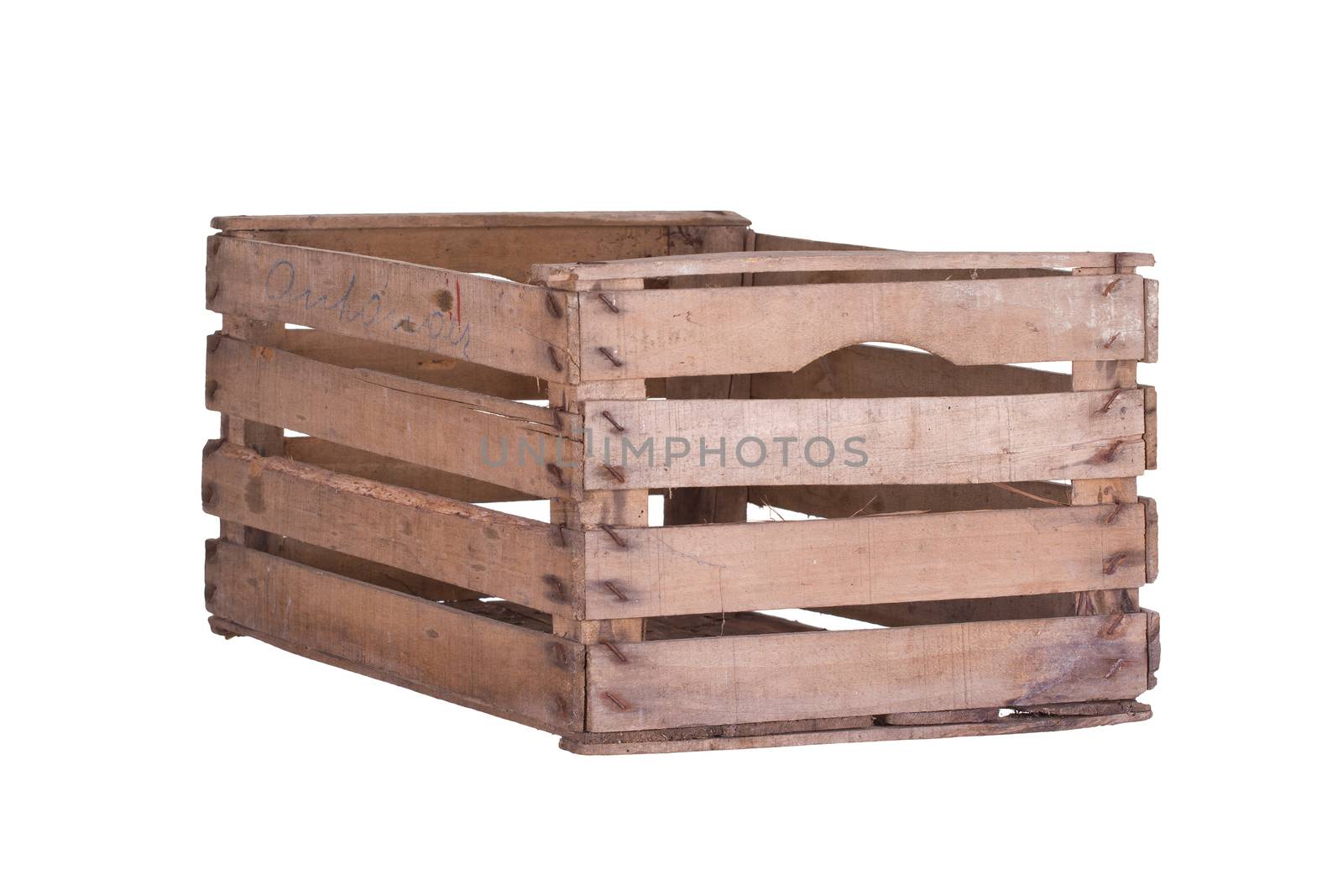 old used wooden box by pterwort