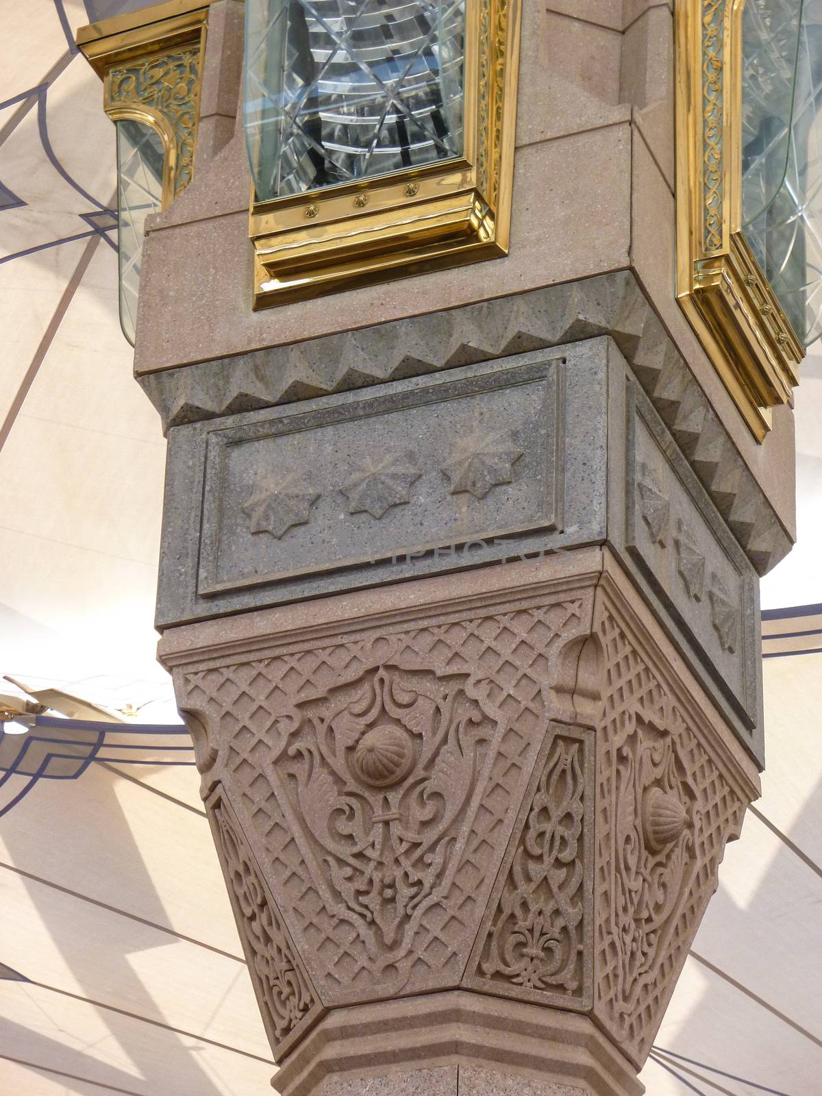 Umbrella Pillar of Masjid Nabawi by azamshah72