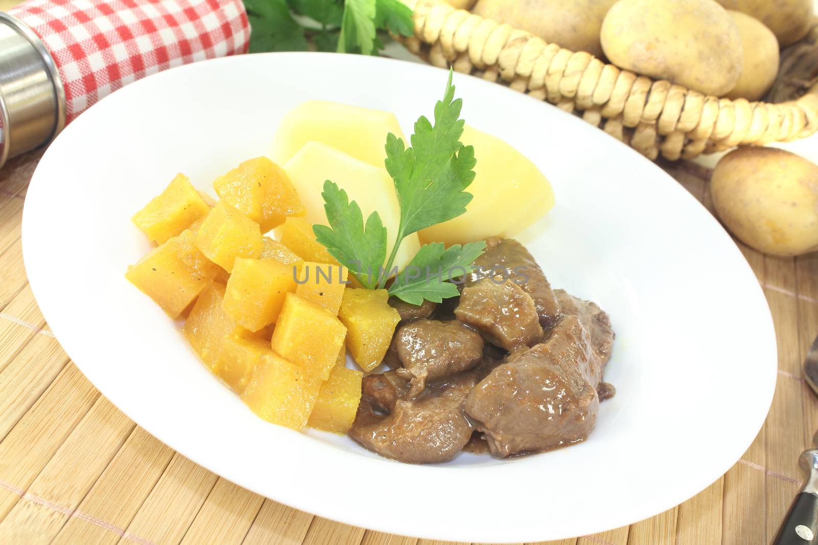 Venison goulash with rutabaga and parsley by discovery
