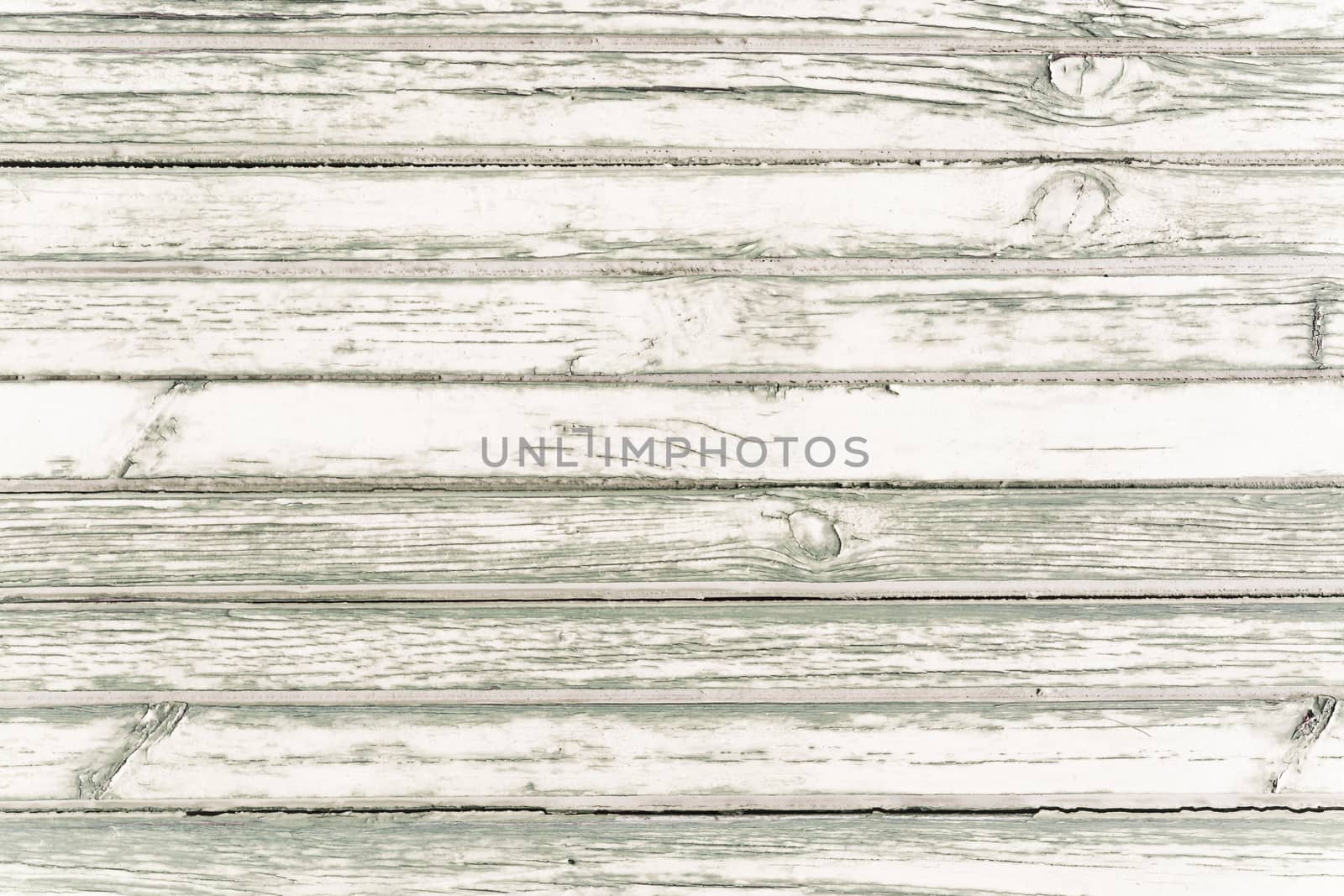 White washed painted wood plank background texture, horizontal image.