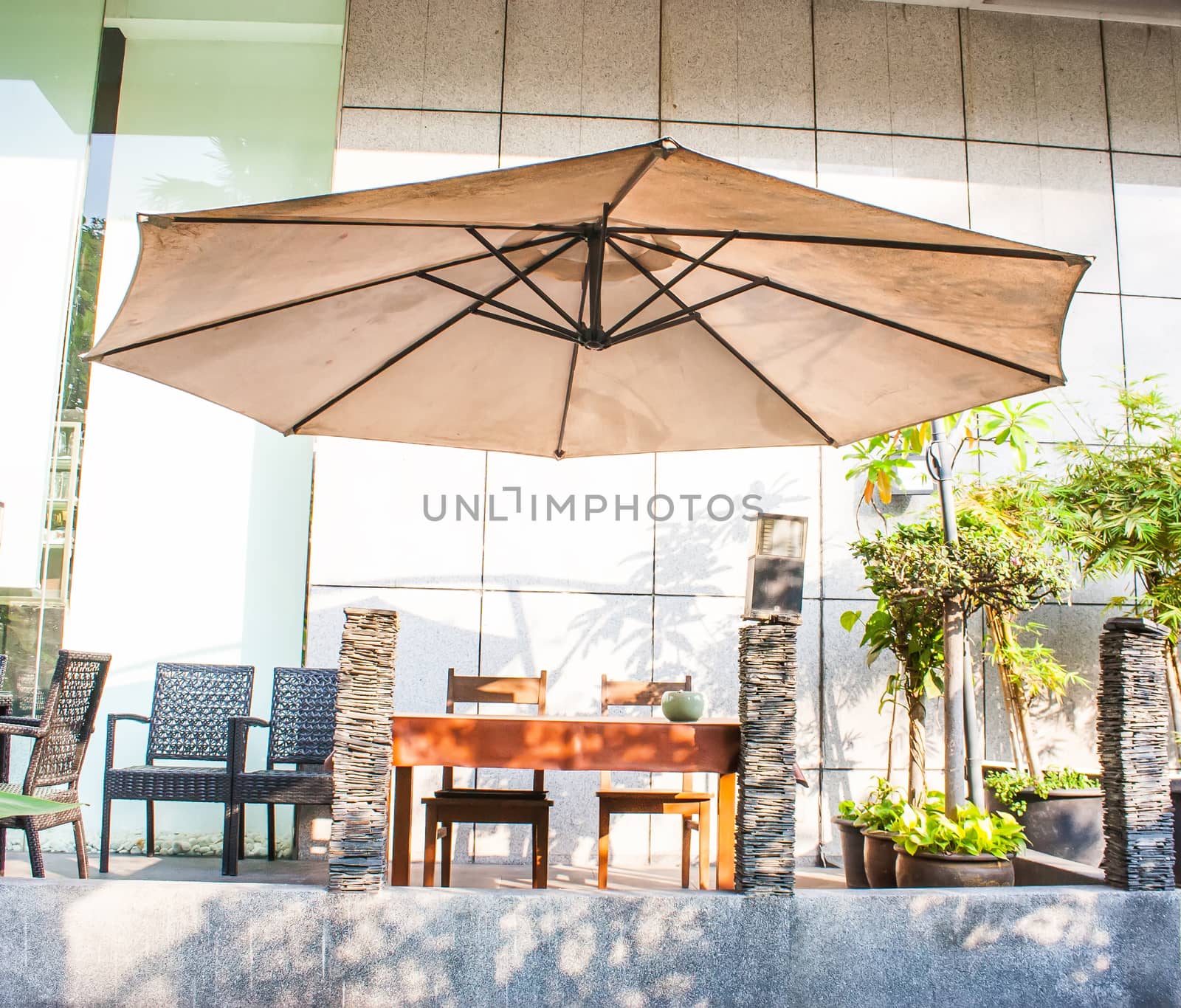 Chair poolside