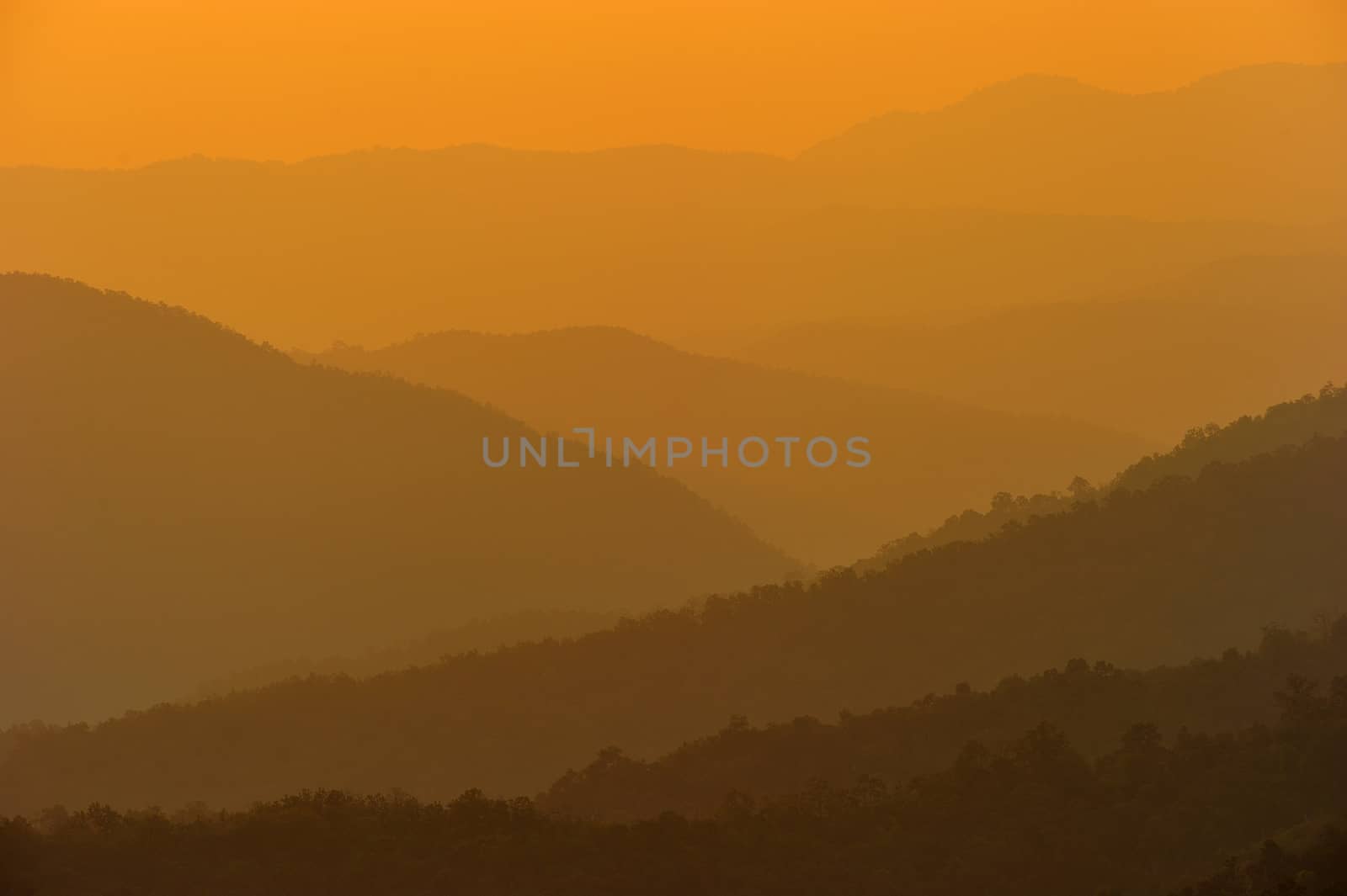 sunrise at Nan province,North of thailand by think4photop