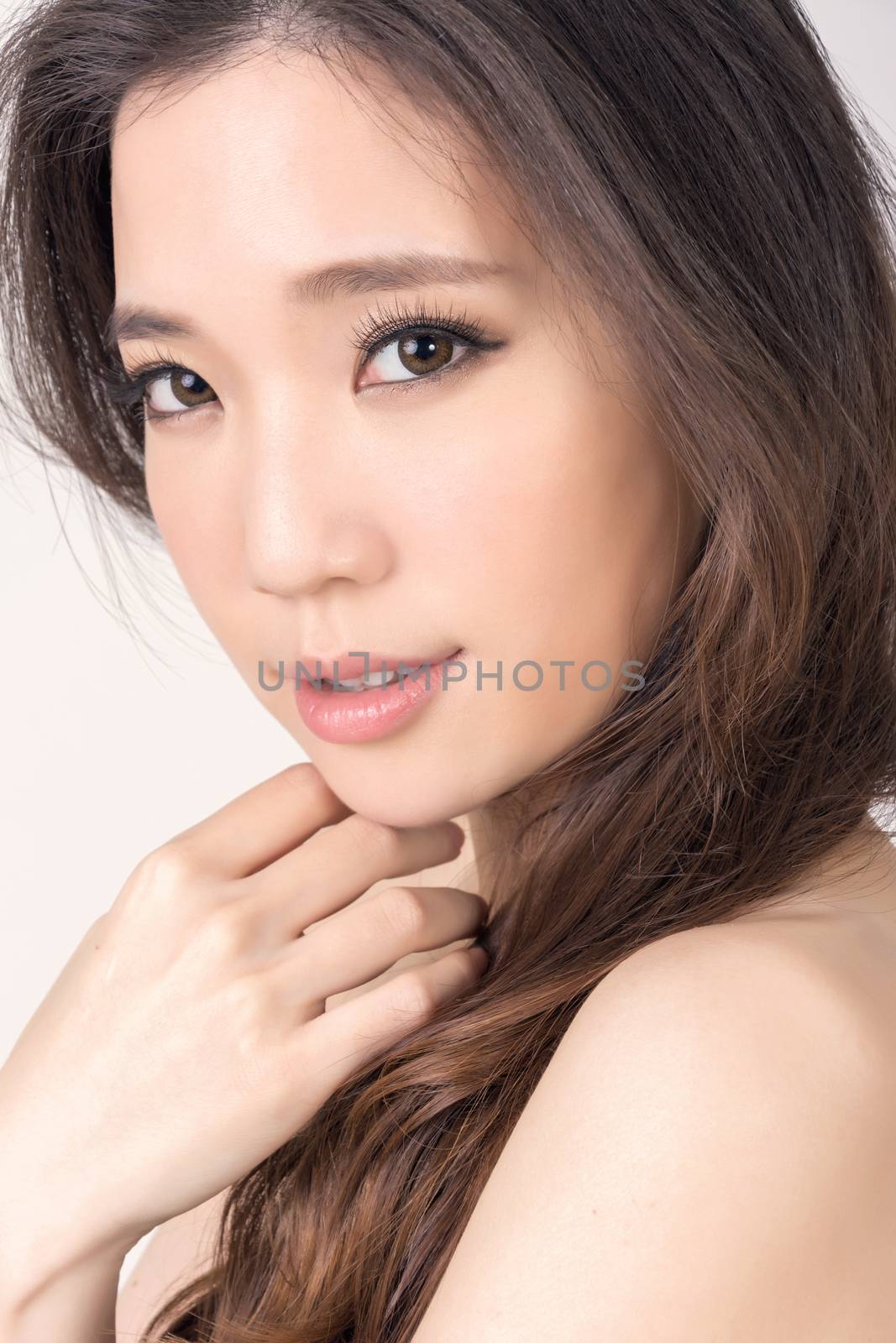 Asian beauty face by elwynn