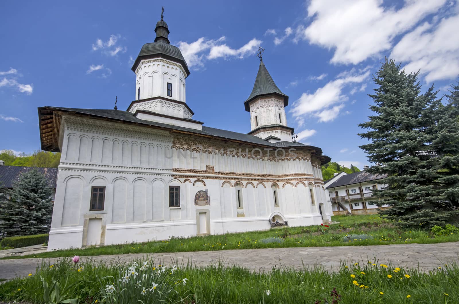 Secu monastery church, medieval monastery in Moldavia