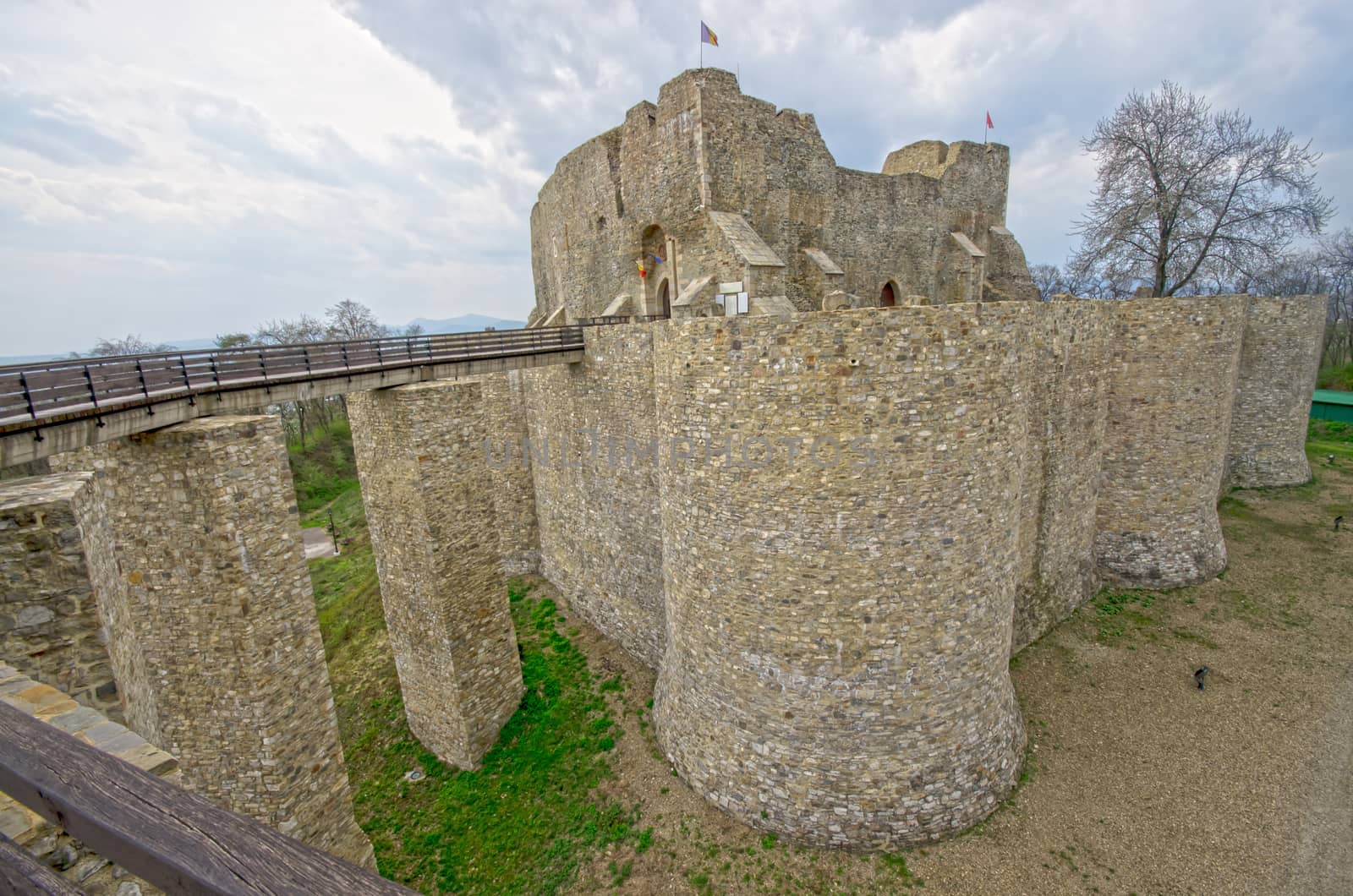 Old fortress of Neamt in Moldavia region, Romania