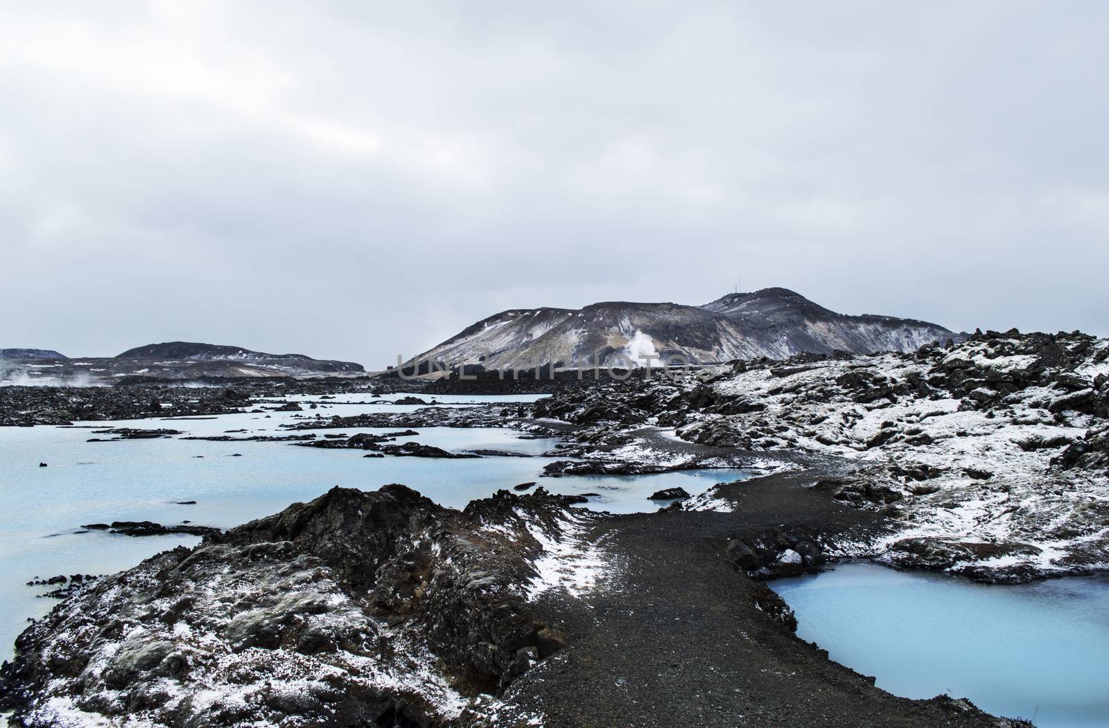 The Blue Lagoon geothermal bath resort in Iceland
