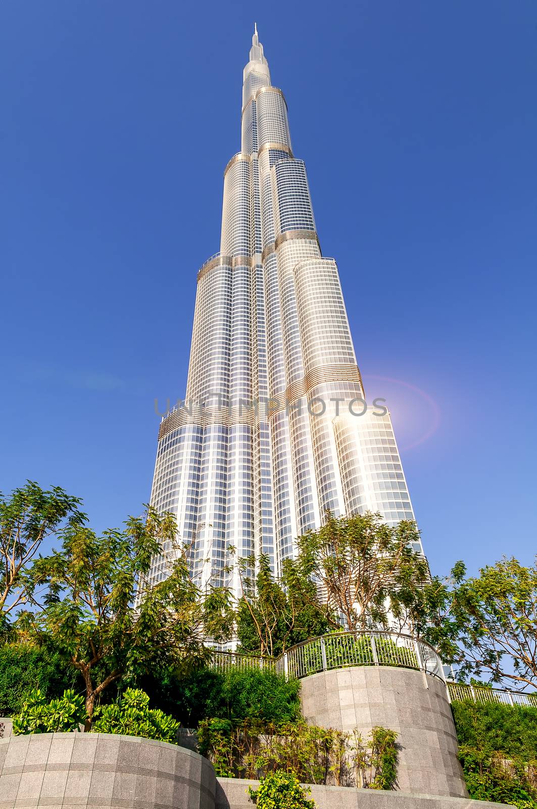 DUBAI, UAE - FEBRUARY 22: Burj khalifa, the highest building in the world, Downtown on february 22, 2012 in Dubai, UAE 