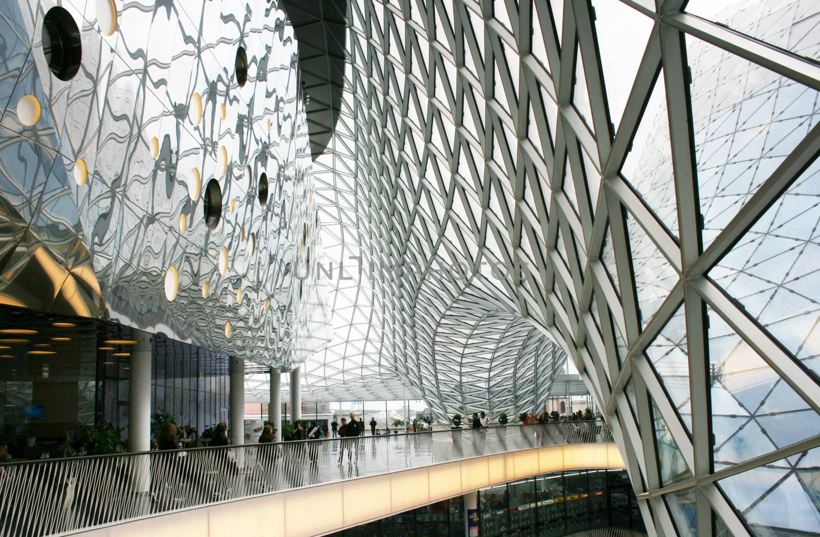 FRANKFURT AM MAIN, GERMANY, MAY The 3rd 2014: 
The MyZeil is a shopping mall in the city center of Frankfurt am Main, designed by Roman architect Massimiliano Fuksas.