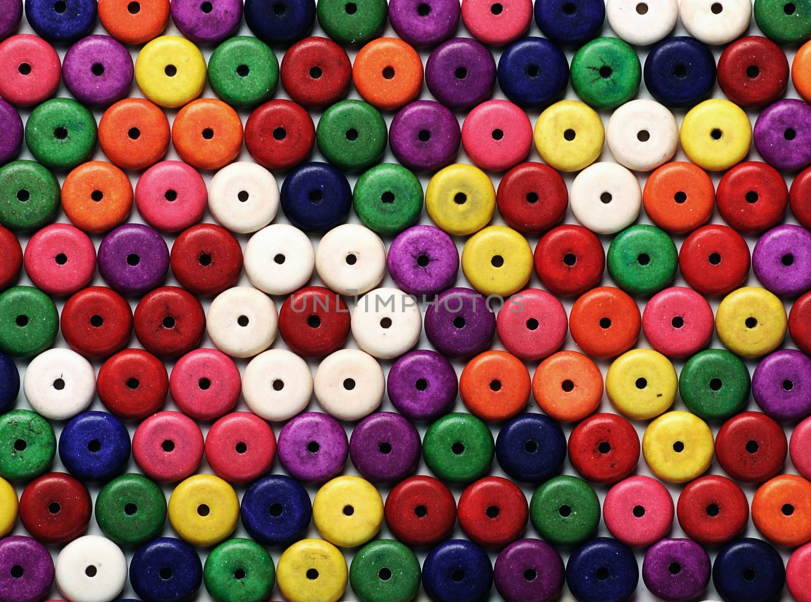 abstract background of  multi colored beads ,close up