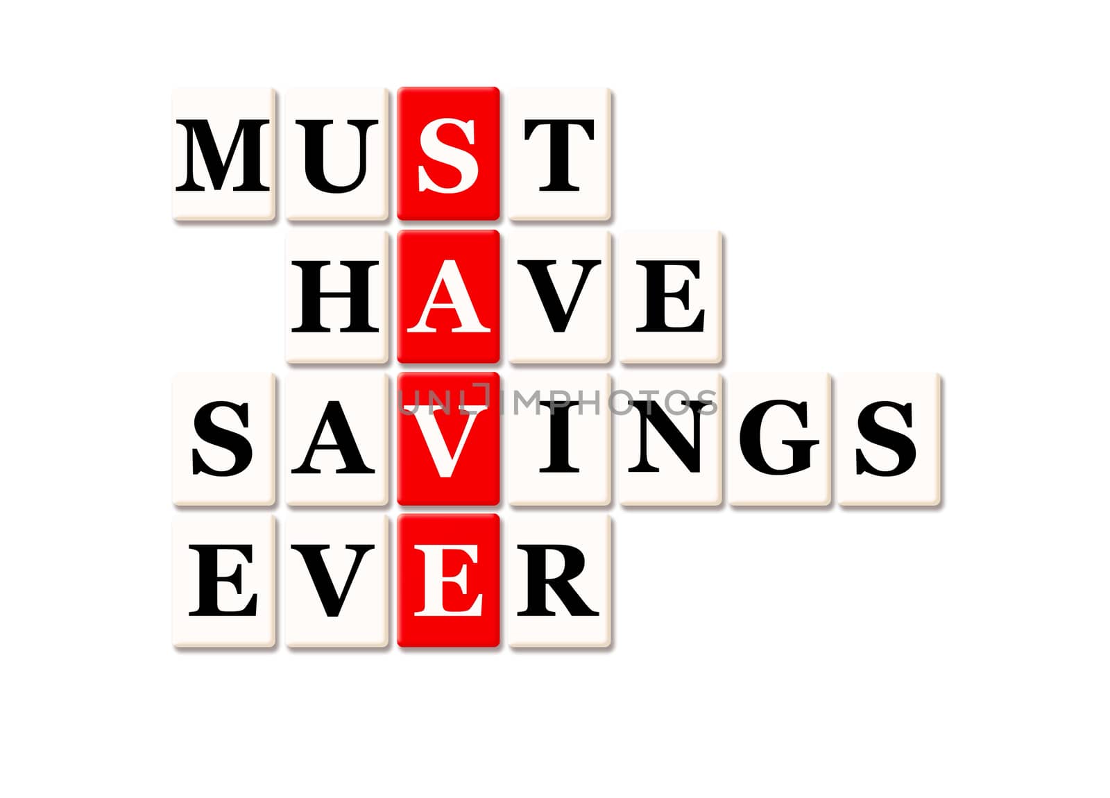 Acronym of Save - Must Have Savings Ever 