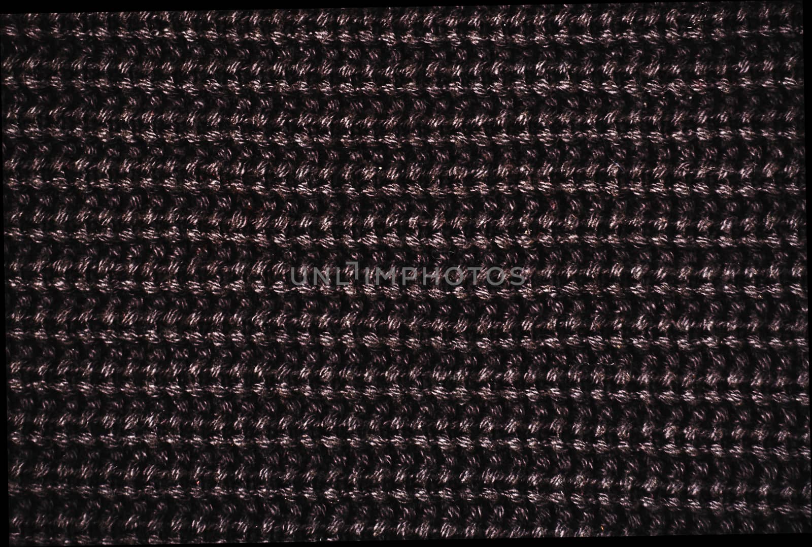 closeup of knitted dark  fabric texture 