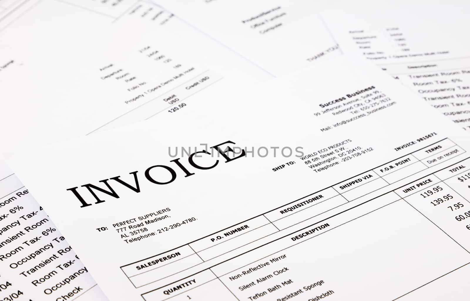 invoice and bills by vinnstock