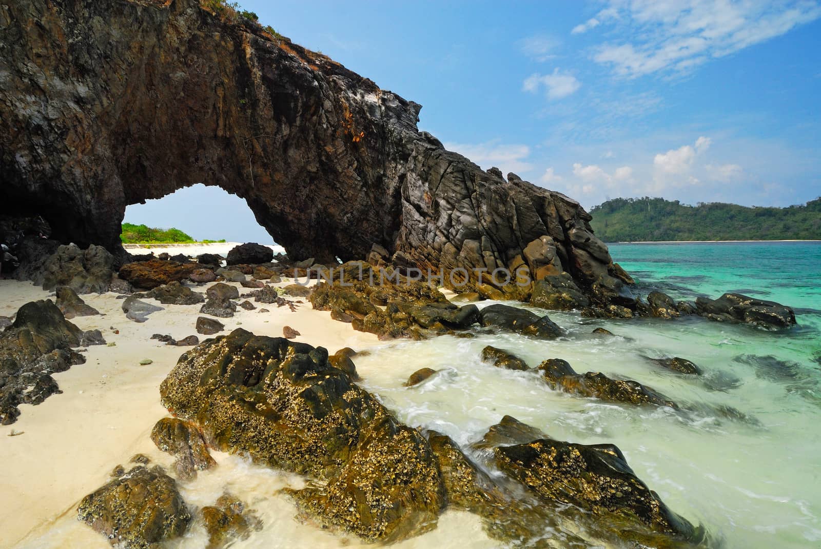 the symbol place of Kai island , Satun , Thailand