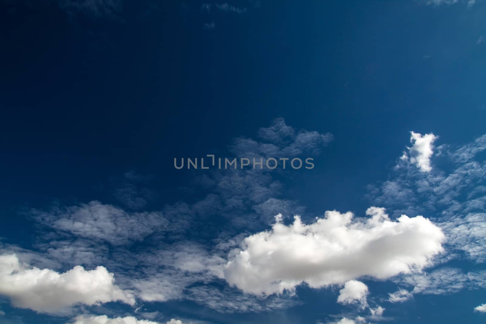 Blue sky with white clouds series 03 by giddavr