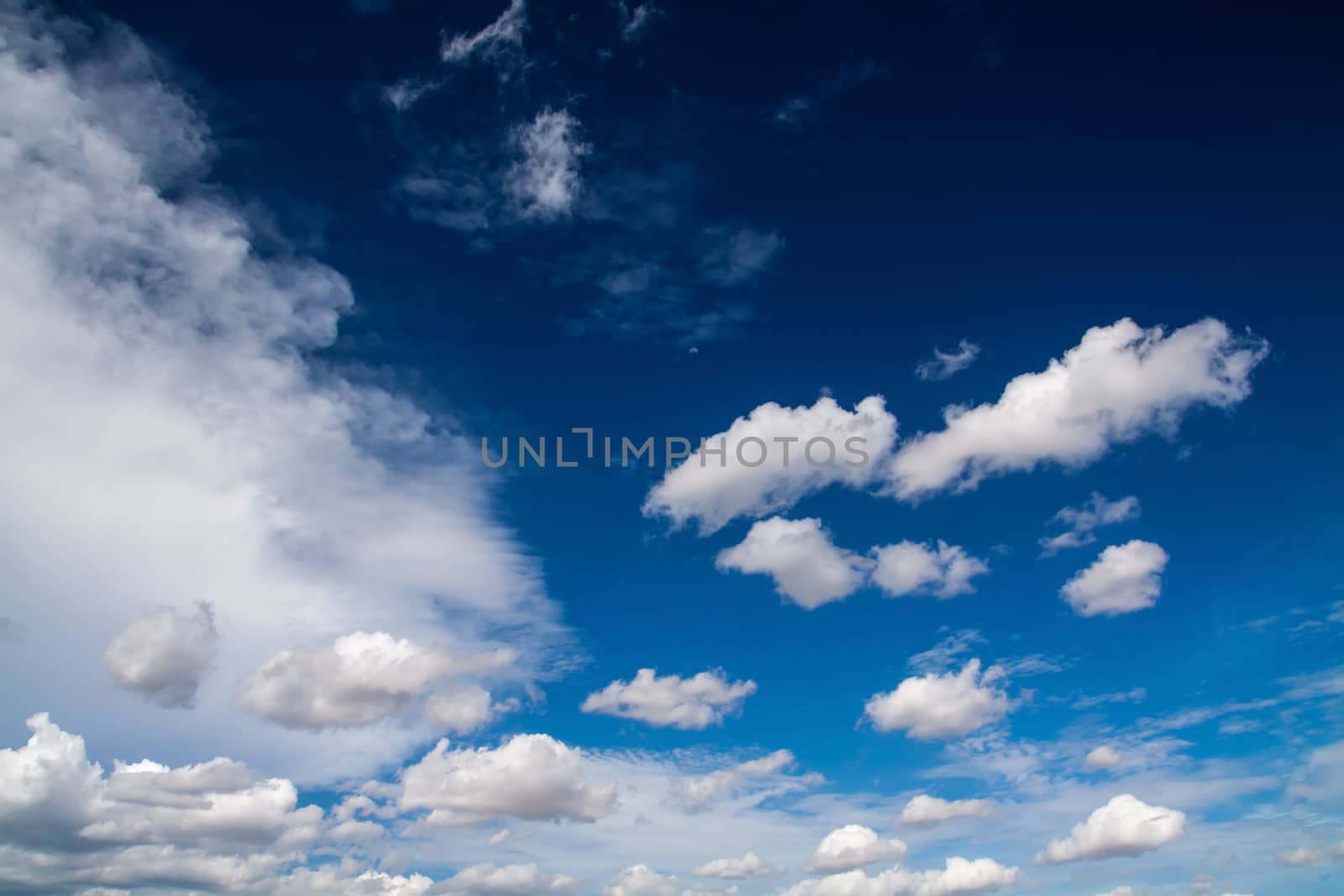 Blue sky with white clouds series 04 by giddavr