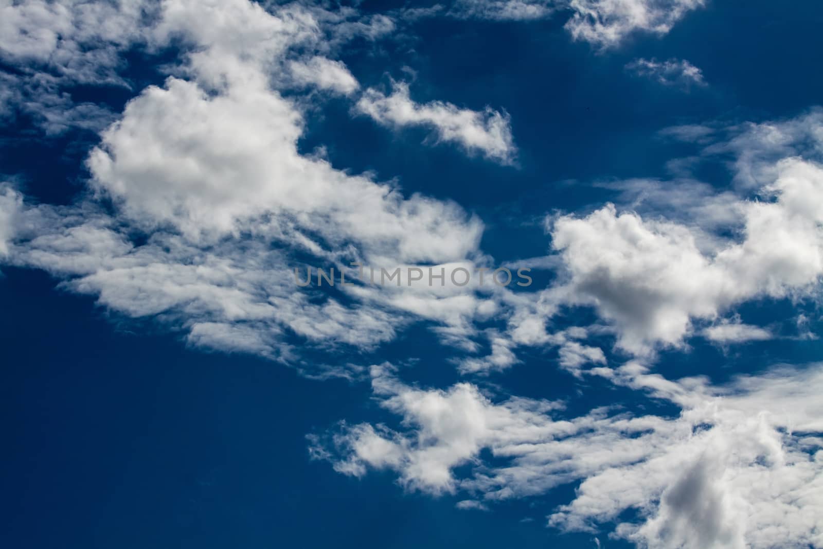 Blue sky with white clouds series 07 by giddavr