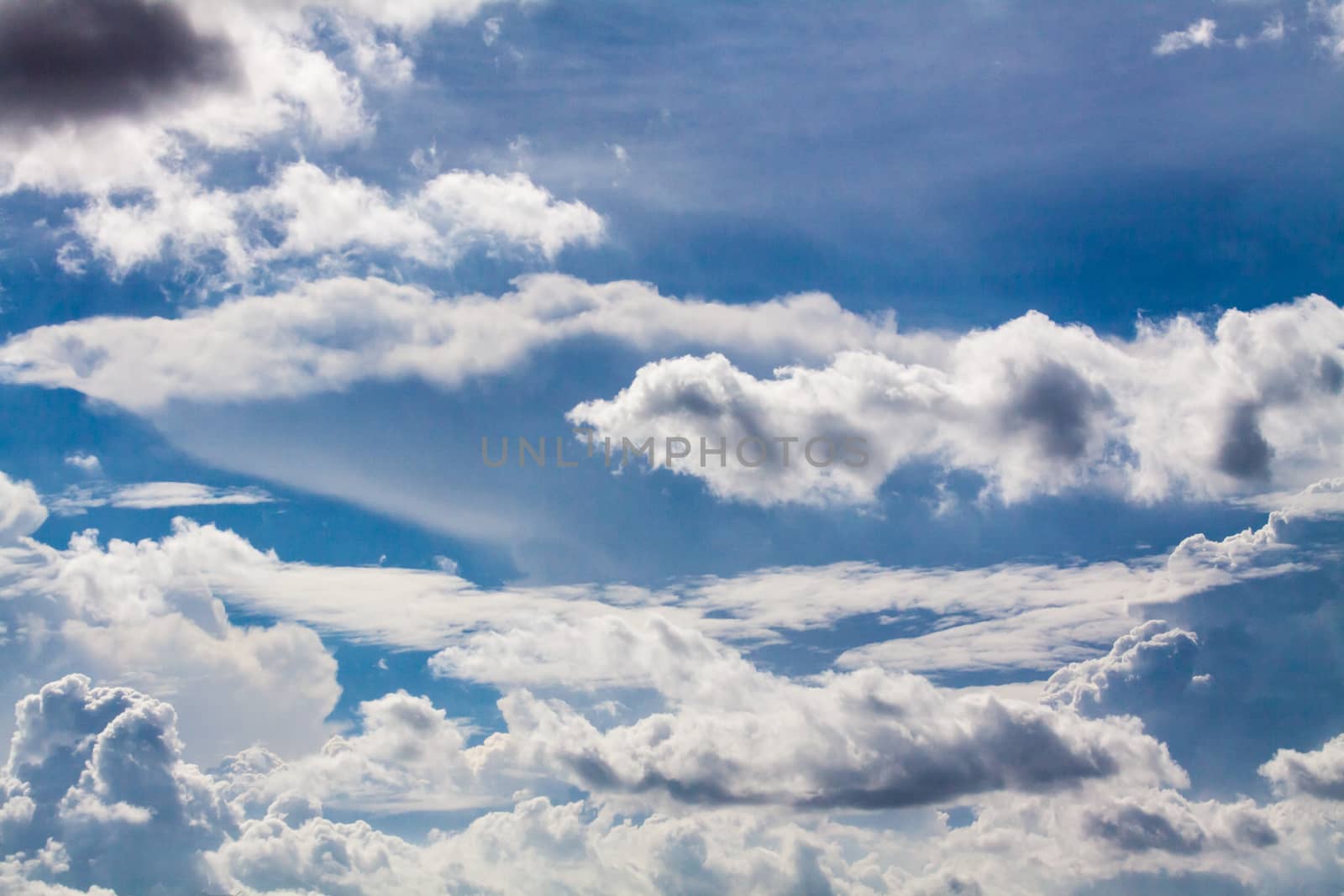 Blue sky with white clouds series 14 by giddavr
