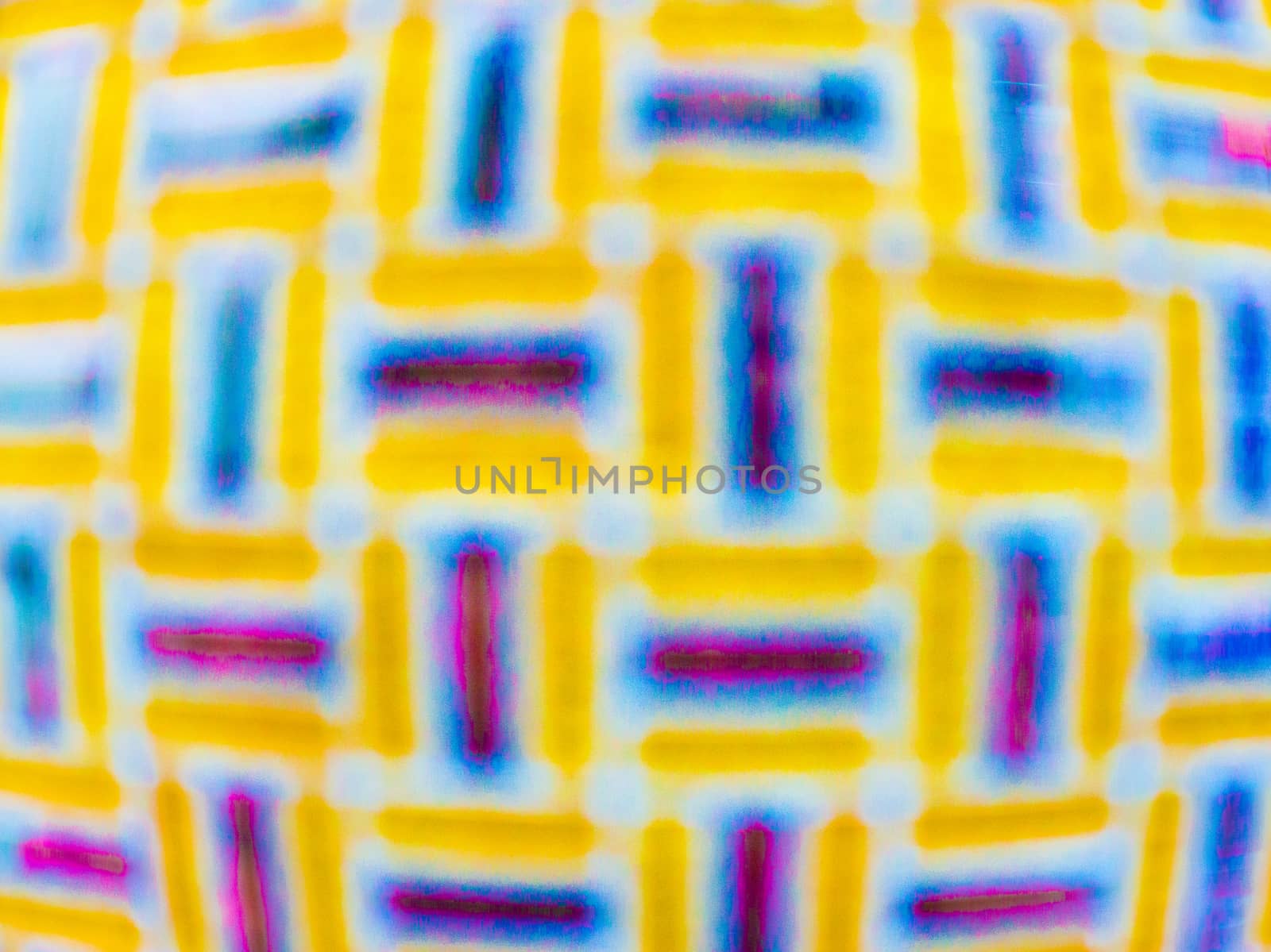 non specific pattern of colorful dots and squares on various color of background