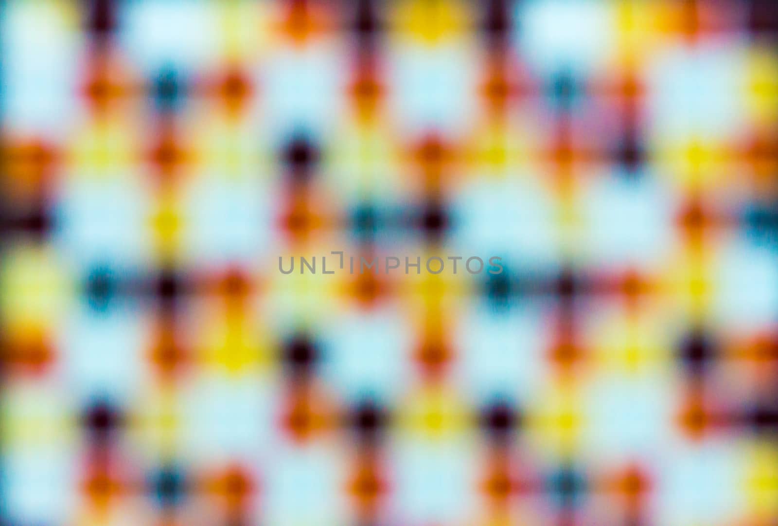 non specific pattern of colorful dots and squares on various color of background