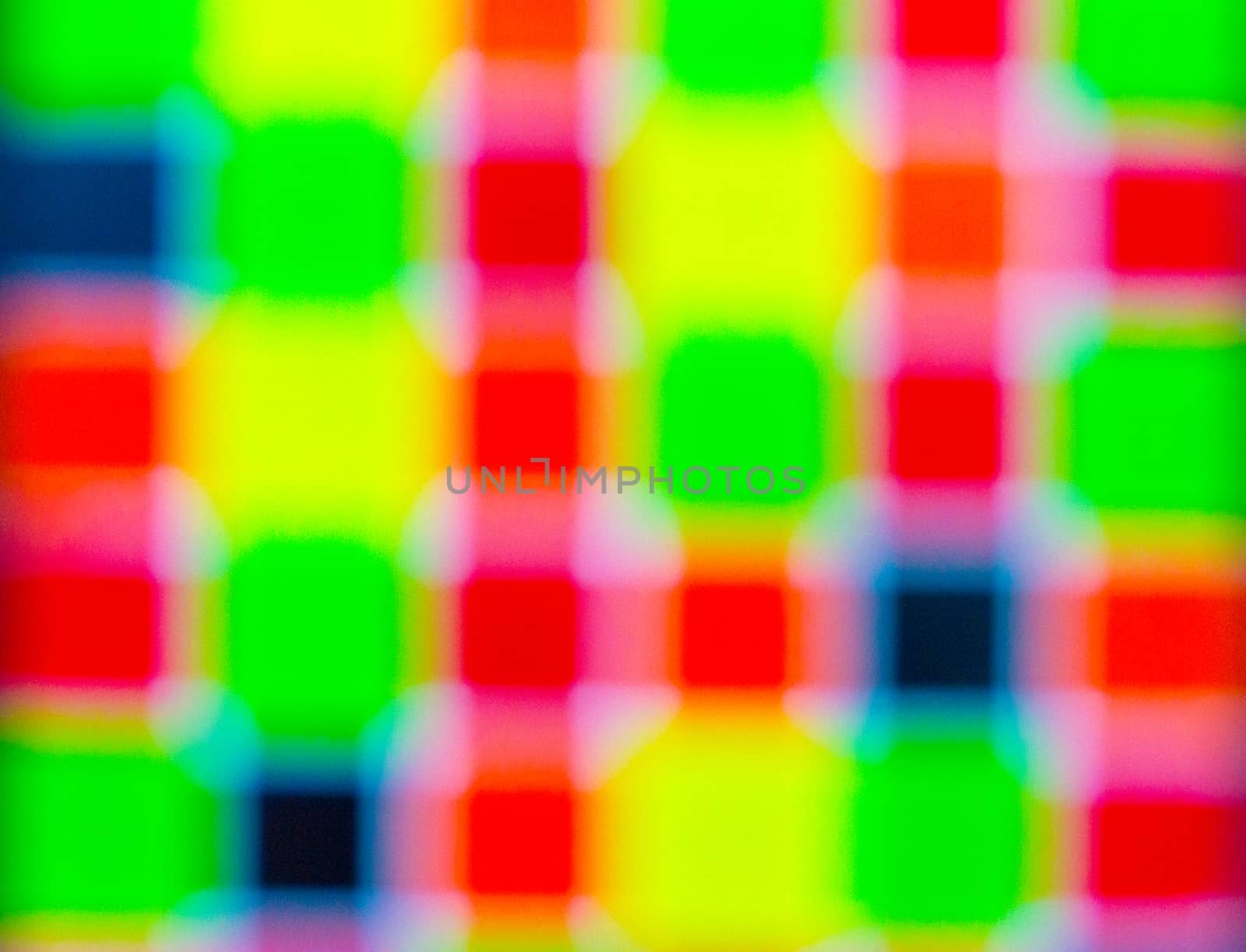 non specific pattern of colorful dots and squares on various color of background