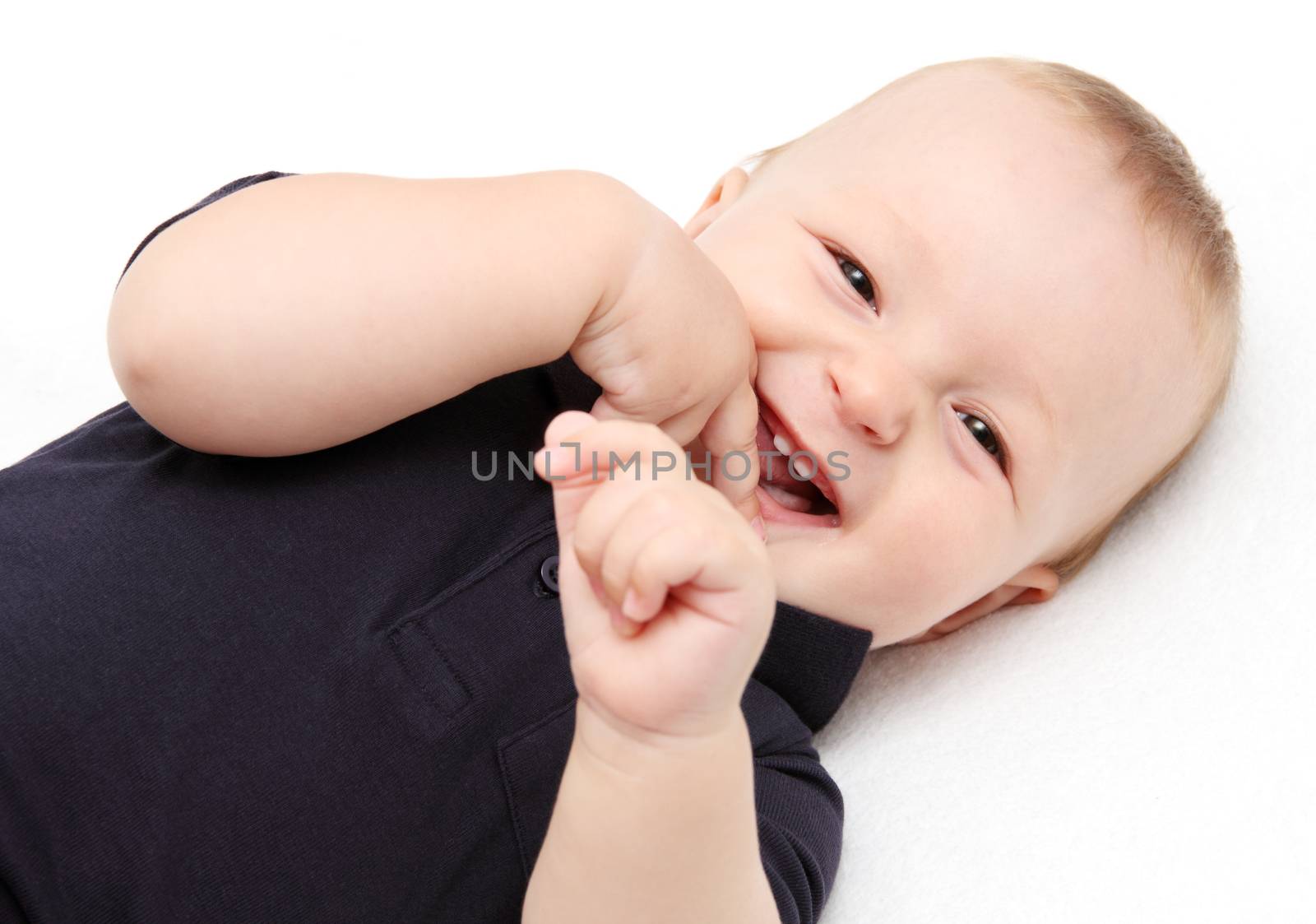 Baby laughing by NikolayK