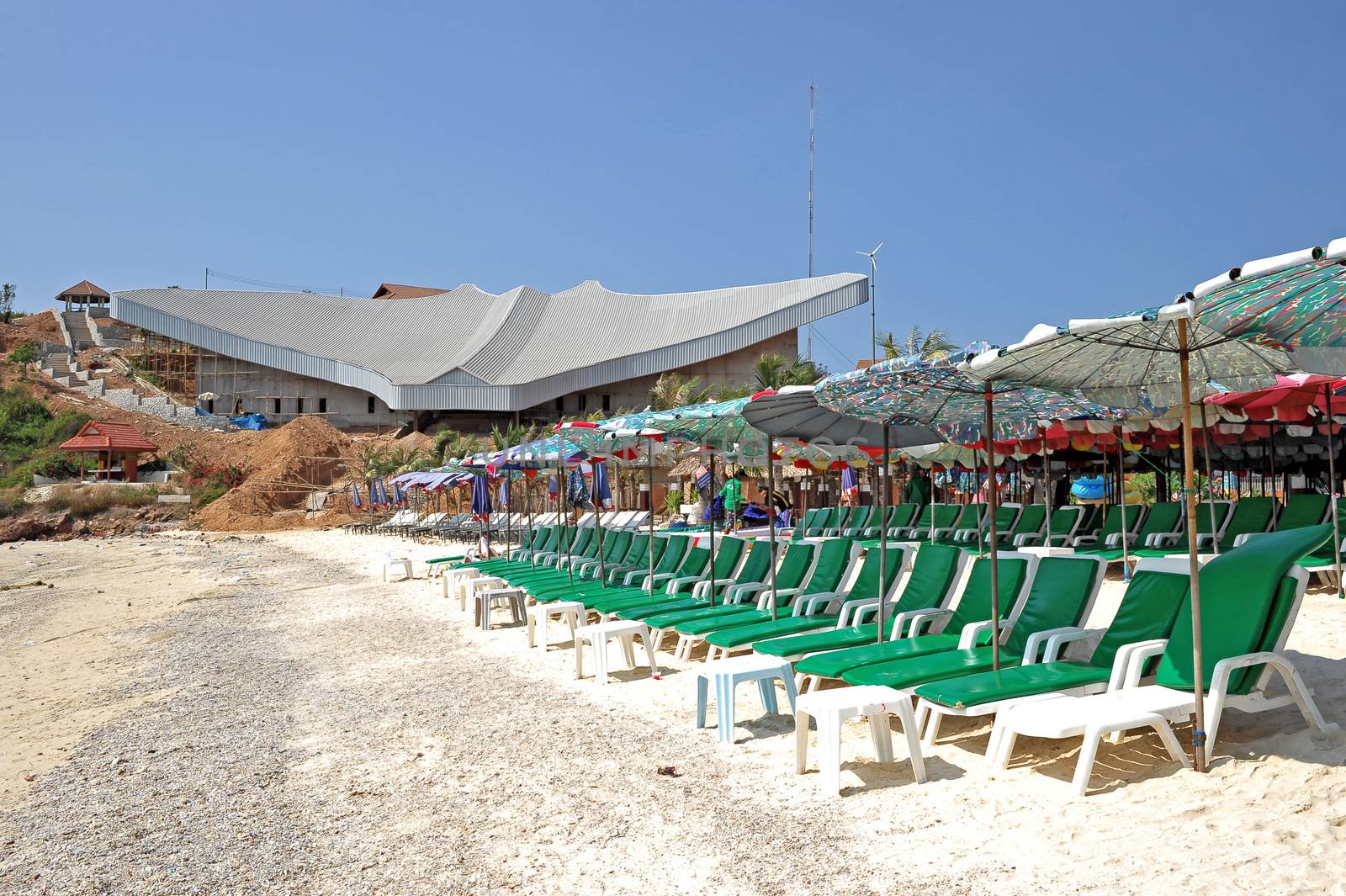 Ray shape building at Koh Larn, Pattaya, Thailand